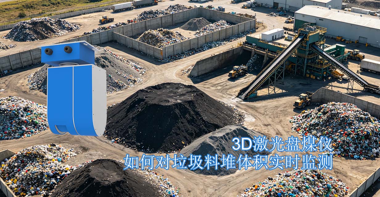 3D激光盘煤仪如何对垃圾料堆体积实时监测