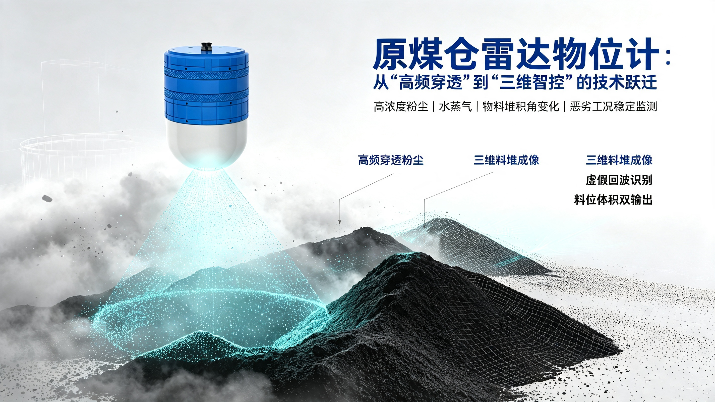原煤仓雷达物位计：从“高频穿透”到“三维智控”的技术跃迁
